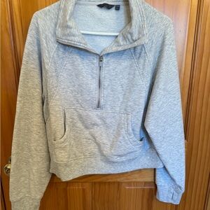 Danskin Light Gray Fleece Pullover